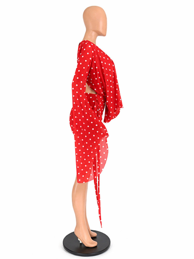 Joskaa Polka Dot Backless Mini Dress - mini dress image 5