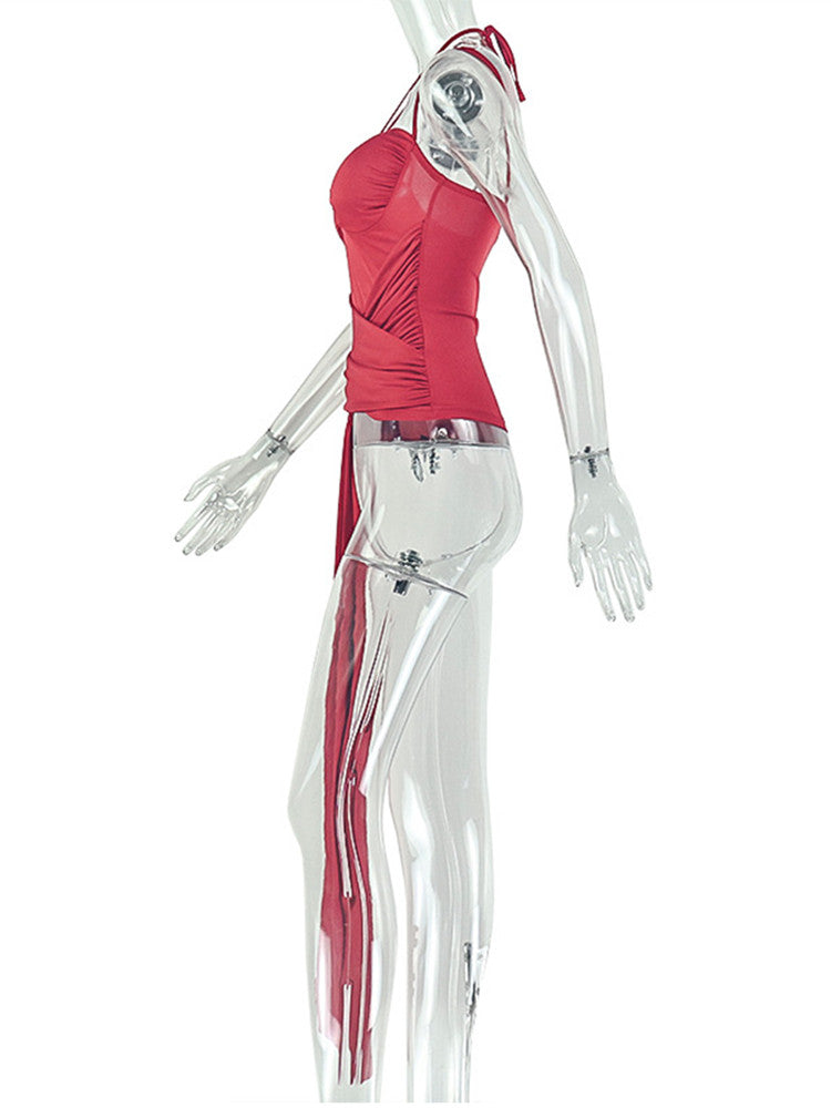 Joskaa Ruched Top Wrap Chest Slip - top image 3