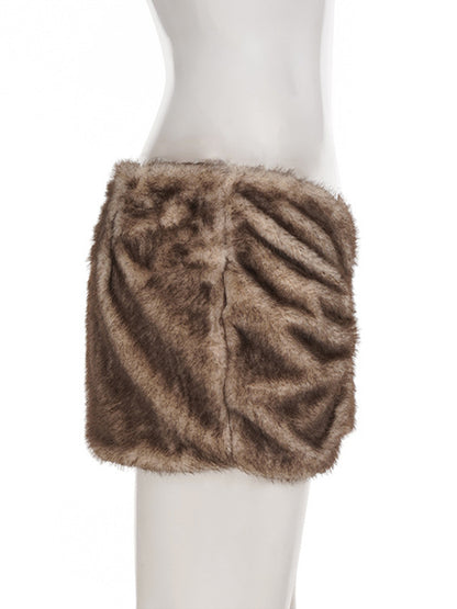 Joskaa Zip Up Bodycon Pleated Mini Skirt - skirt image 2