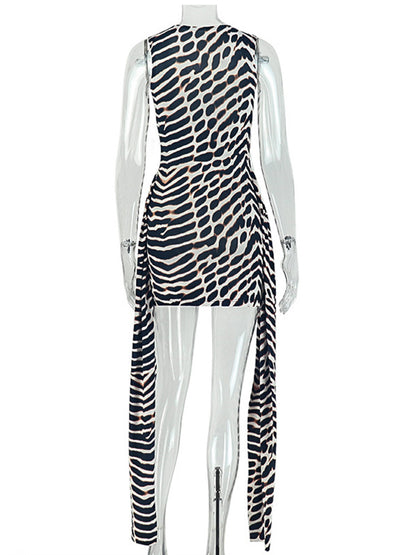 Joskaa Leopard Print Sleeveless Bodycon Mini Dress - mini dress image 4
