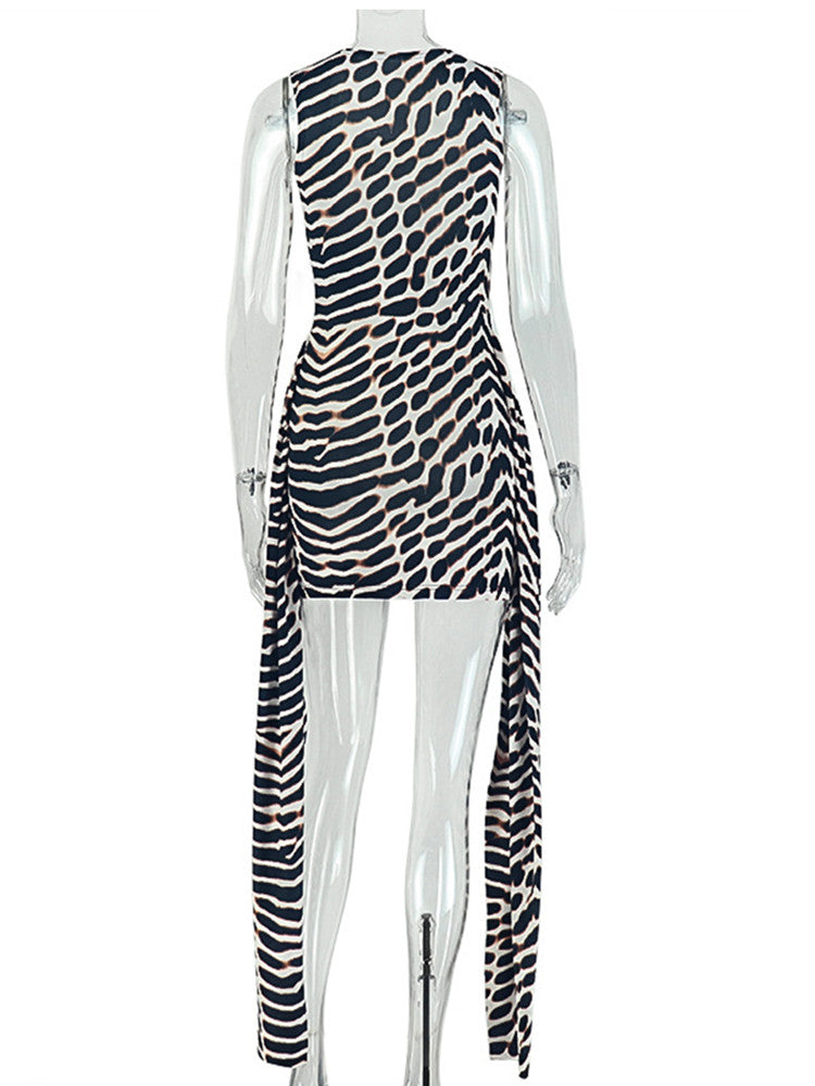 Joskaa Leopard Print Sleeveless Bodycon Mini Dress - mini dress image 4