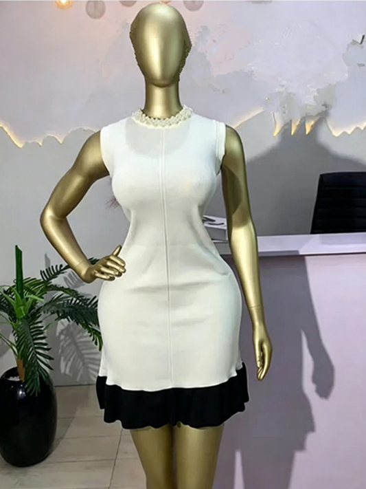 Joskaa Ribbed Knit Sleeveless Bodycon Dress - bodycon dress image 2