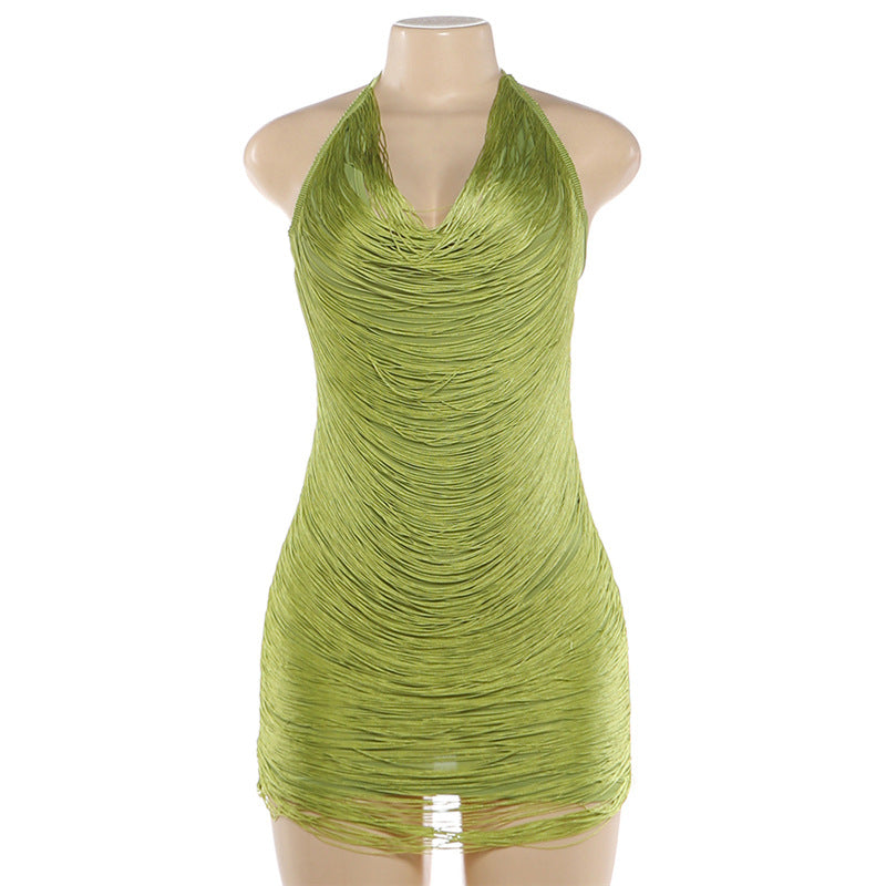 Joskaa Backless Halter Bodycon Mini Dress - mini dress image 7