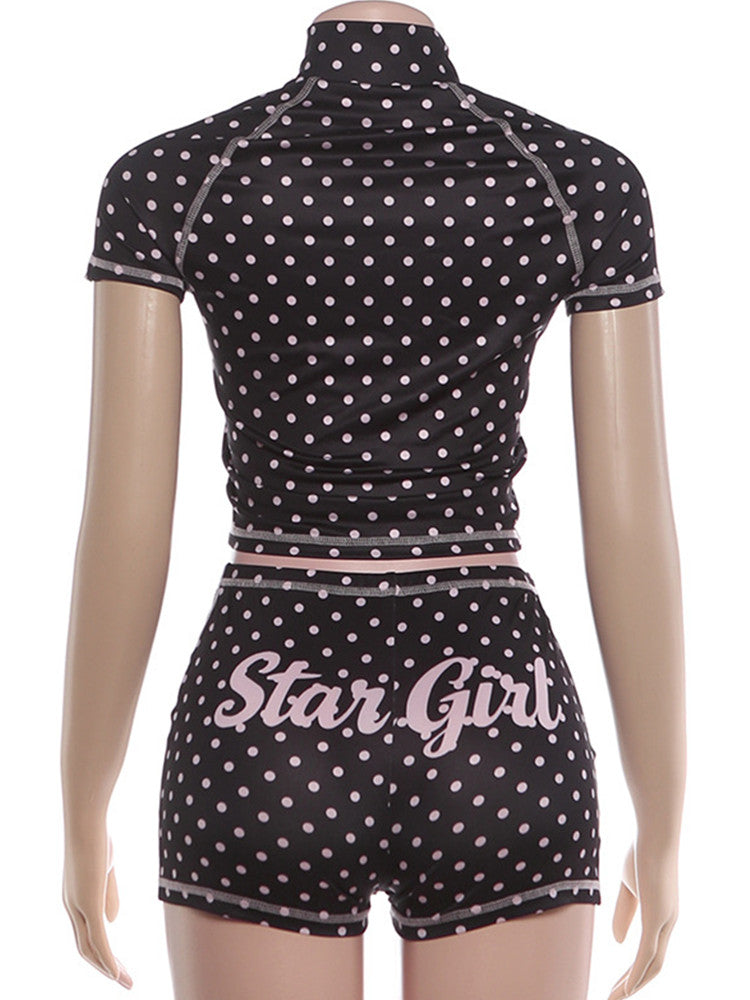 Joskaa Polka Dot Two Piece Set Shorts - two piece set image 4