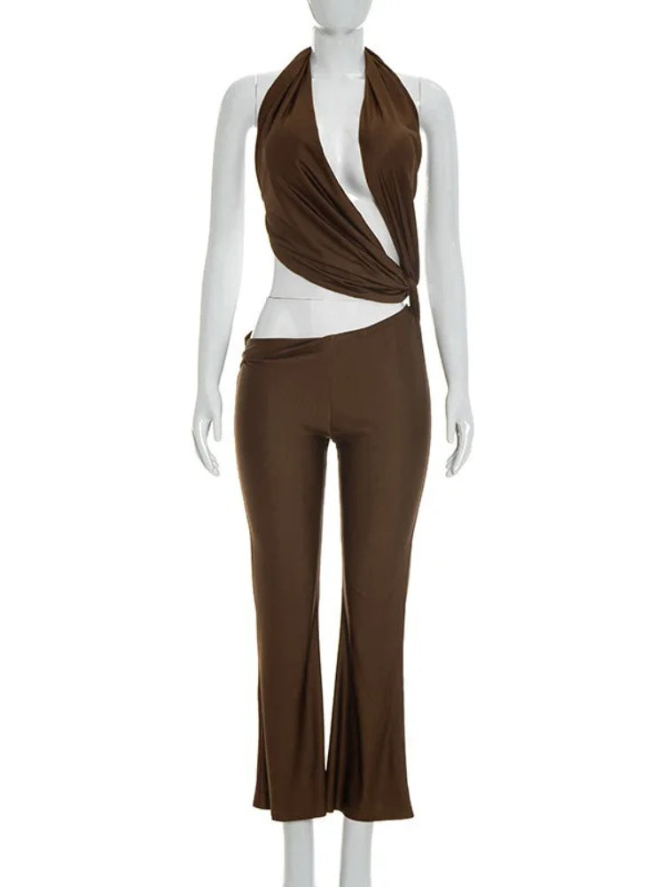 Joskaa Backless Halter Bodycon Romper - romper image 3
