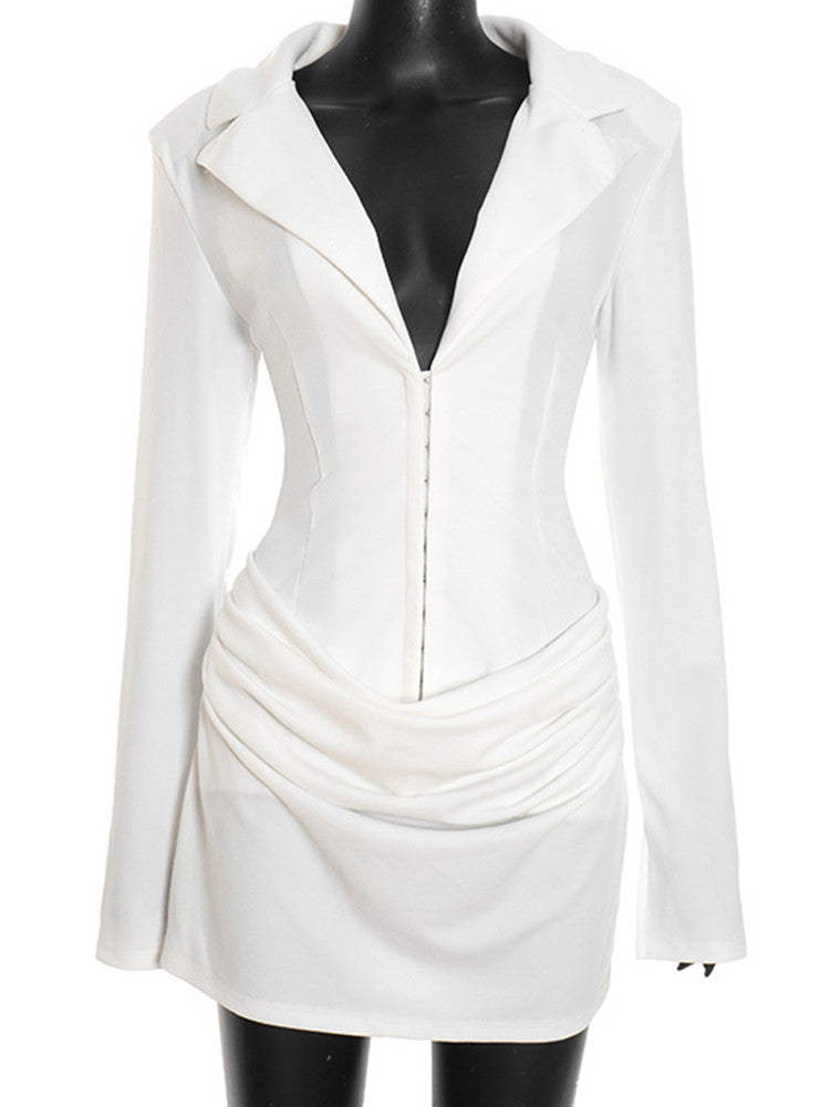 Joskaa Long Sleeve Bodycon Mini Dress - mini dress image 2