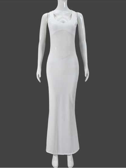 Joskaa Mesh Sleeveless Bodycon Maxi Dress - maxi dress image 2