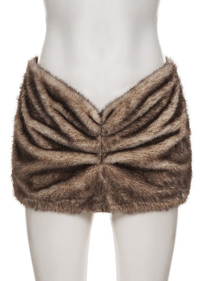 Joskaa Zip Up Bodycon Pleated Mini Skirt - skirt image 3