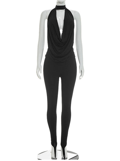 Joskaa Backless Halter Two Piece Set - two piece set image 2
