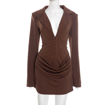 Joskaa Long Sleeve Bodycon Mini Dress - mini dress image 7