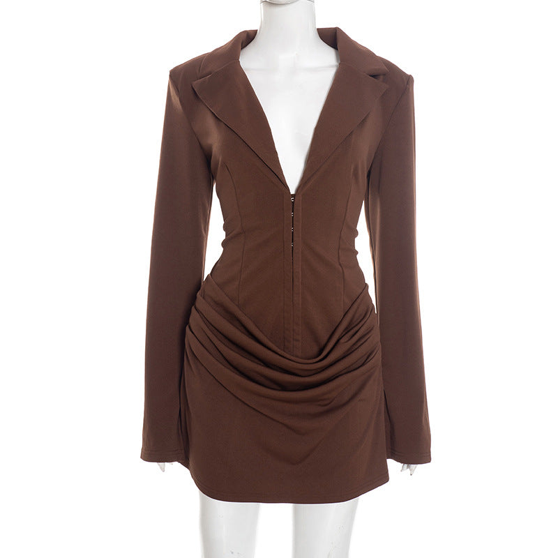 Joskaa Long Sleeve Bodycon Mini Dress - mini dress image 7