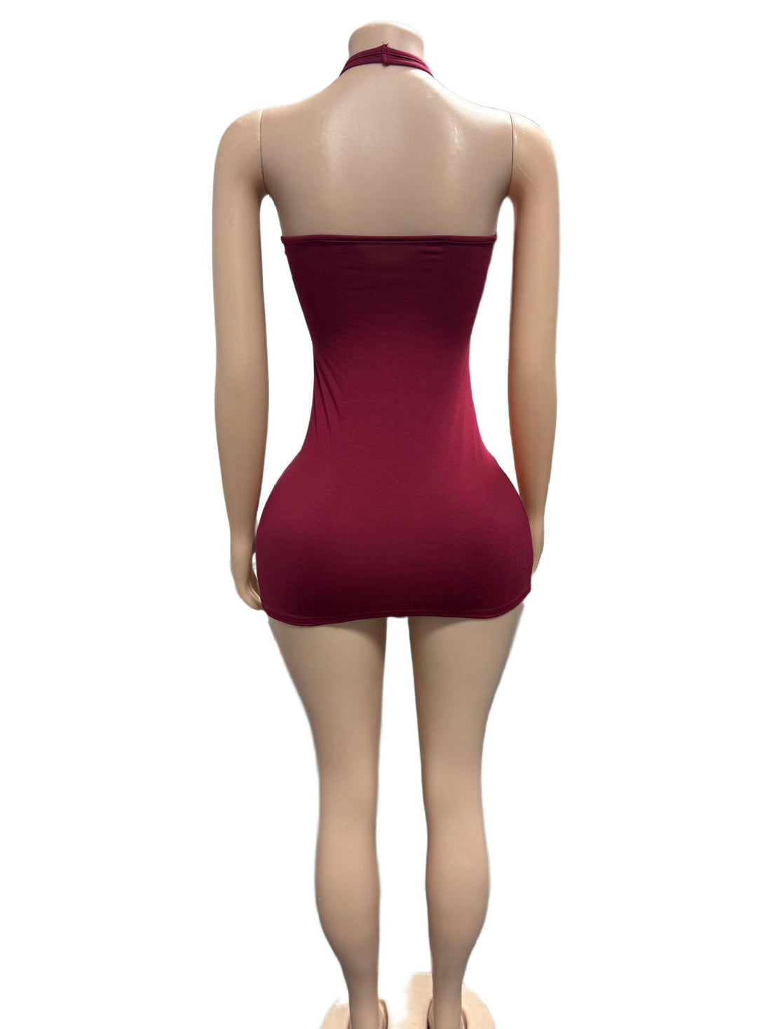 Joskaa Cutout Bodycon Mini Dress Criss Cross Deep - mini dress image 3
