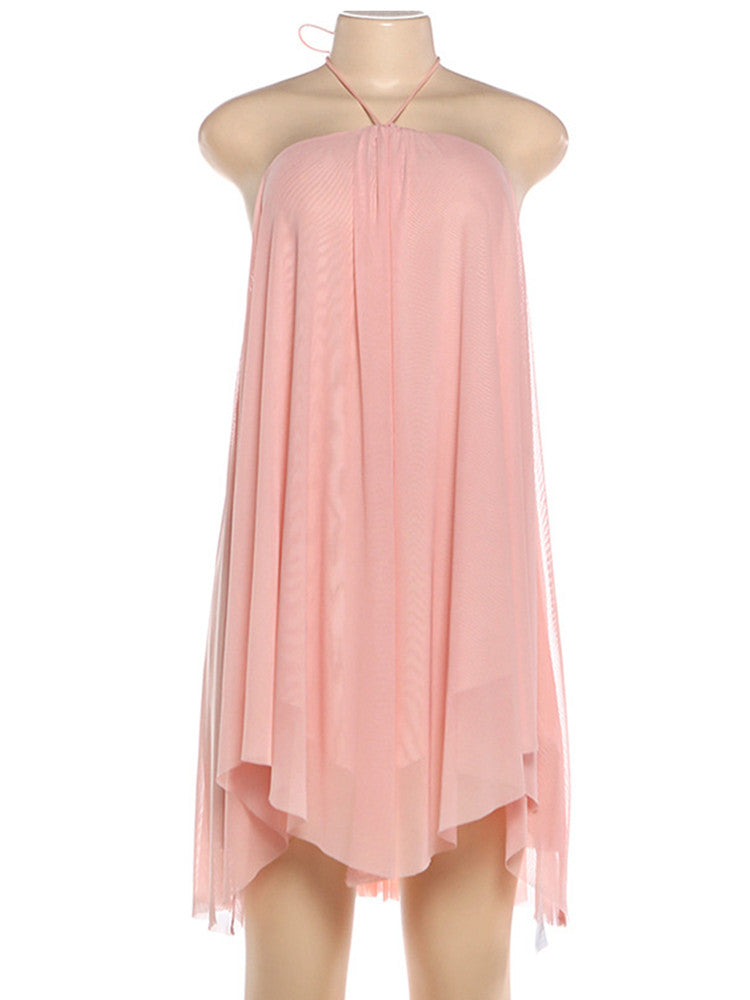 Joskaa Backless Halter Strapless Mini Dress - mini dress image 2