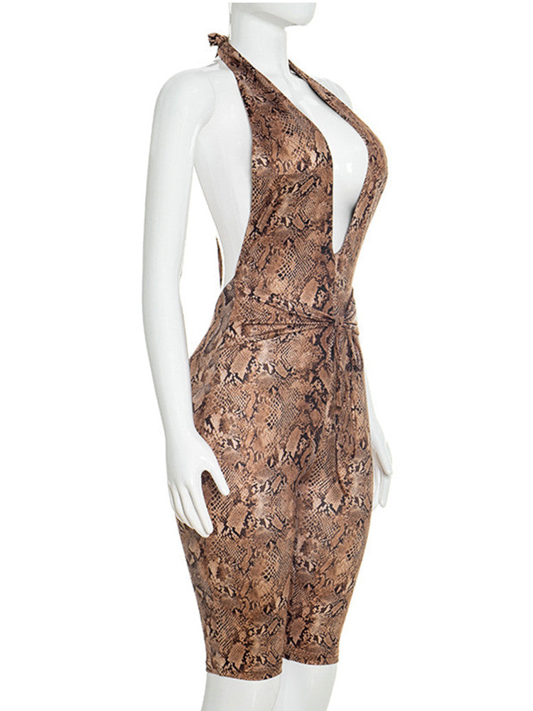 Joskaa Backless Halter Bodycon Romper - romper image 3