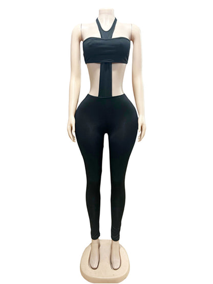 Joskaa Backless Halter Strapless Bodycon Two Piece Set - two piece set image 5