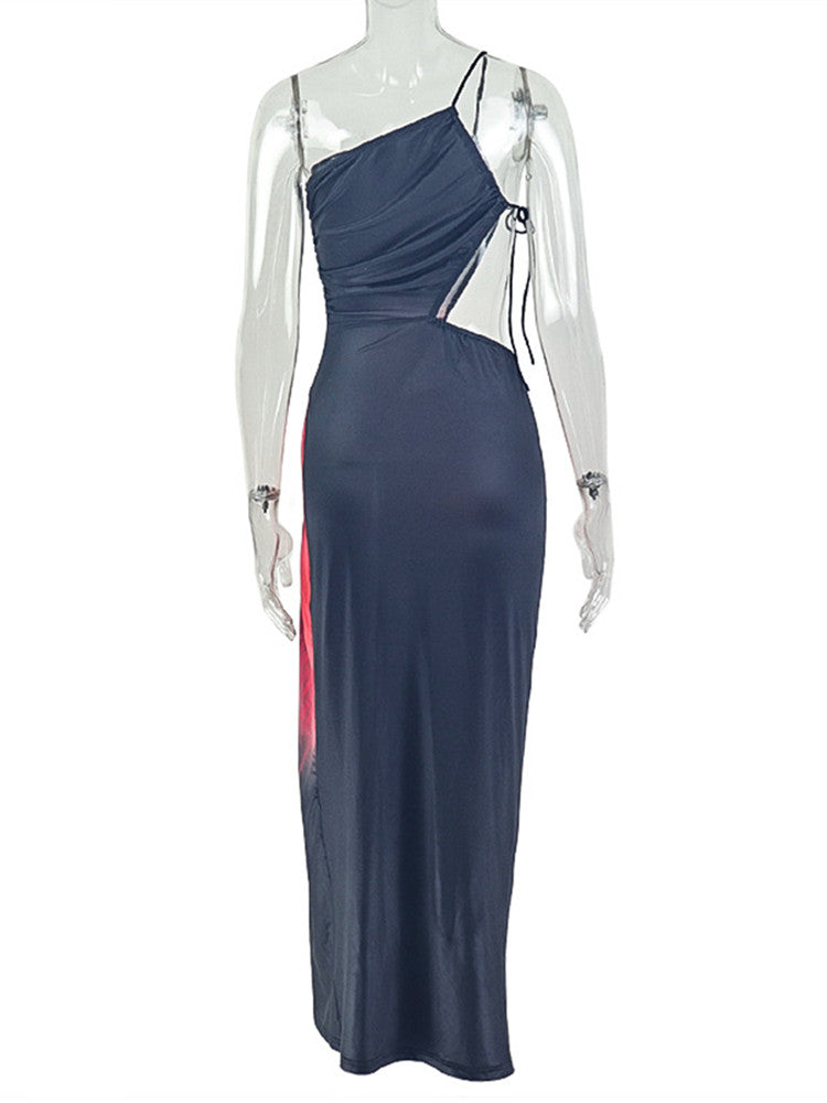 Joskaa Ruched Sleeveless Dress Gradient Print High - dress image 4