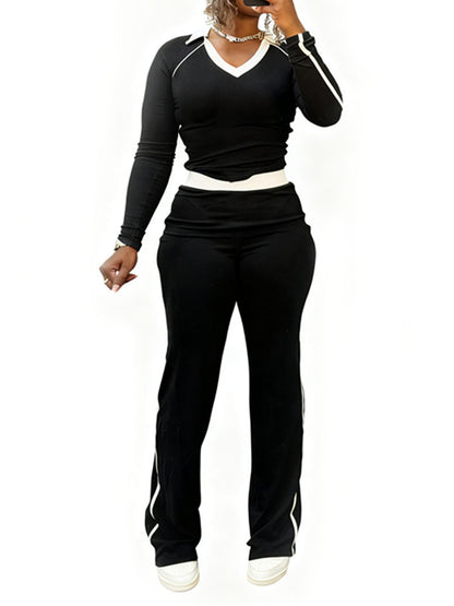 Joskaa Long Sleeve High Waist Two Piece Set - two piece set image 5