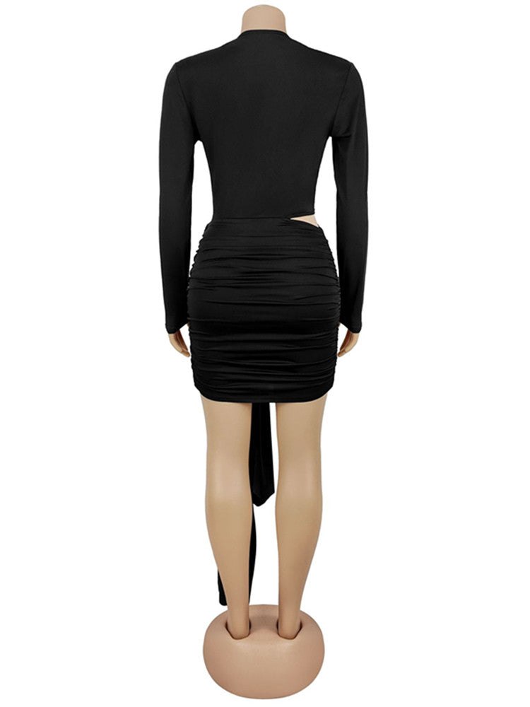 Joskaa Bodycon Mini Dress Solid Color Short - mini dress image 4