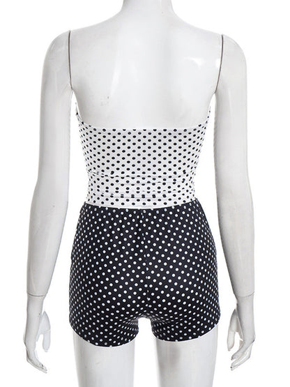 Joskaa Polka Dot Strapless Two Piece Set - two piece set image 4