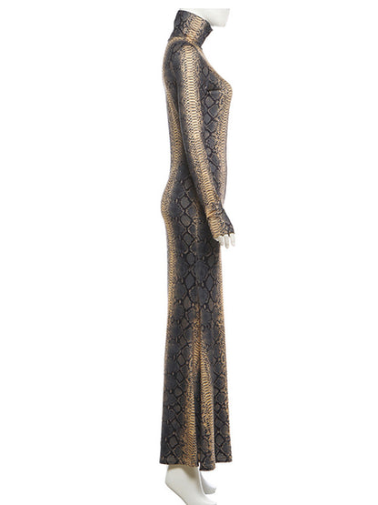 Joskaa Long Sleeve Bodycon Maxi Dress - maxi dress image 3