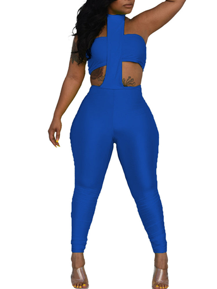Joskaa Backless Halter Strapless Bodycon Two Piece Set - two piece set image 7