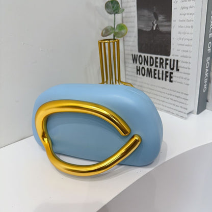 Women's Round Acrylic Evening Clutch Bag - Detail View 37