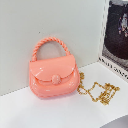 Women's Candy Color Jelly Mini Square Bag - Detail View 2