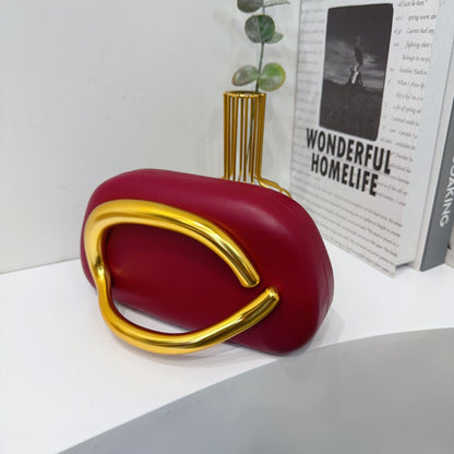 Women's Round Acrylic Evening Clutch Bag - Detail View 31
