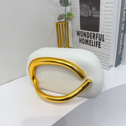 Women's Round Acrylic Evening Clutch Bag - Detail View 28
