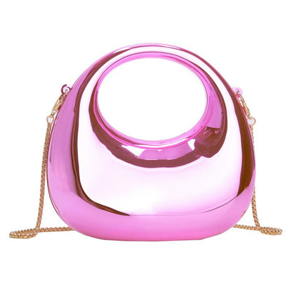 Women's Crescent Acrylic Mini Chain Bag - Detail View 8
