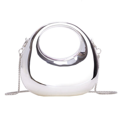 Women's Crescent Acrylic Mini Chain Bag - Detail View 5
