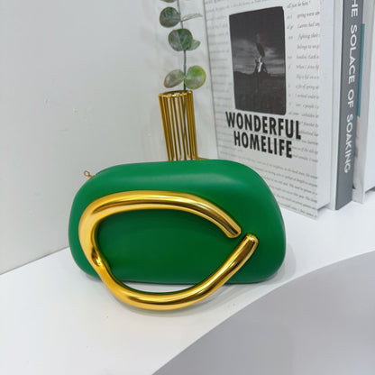 Women's Round Acrylic Evening Clutch Bag - Detail View 34