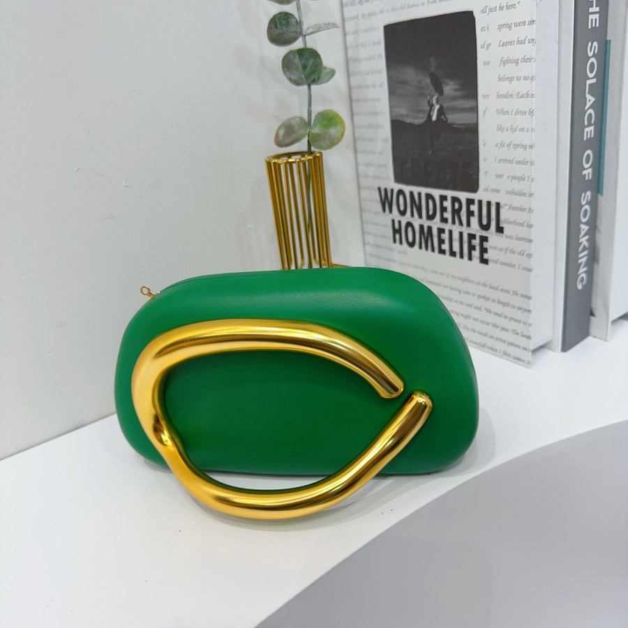 Women's Round Acrylic Evening Clutch Bag - Detail View 34