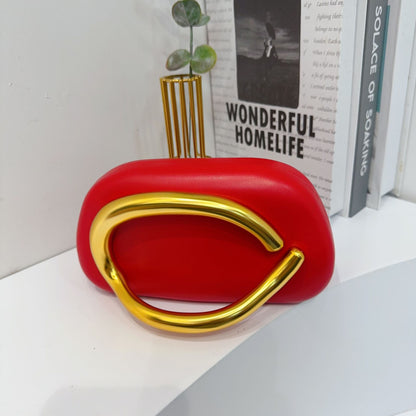 Women's Round Acrylic Evening Clutch Bag - Detail View 39