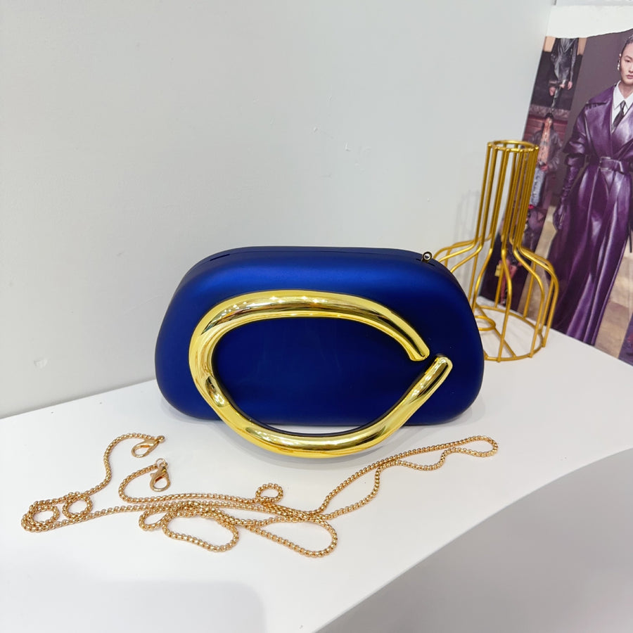 Women's Round Acrylic Evening Clutch Bag - Detail View 8