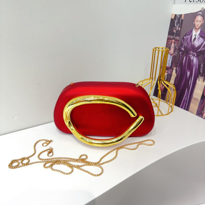 Women's Round Acrylic Evening Clutch Bag - Detail View 11