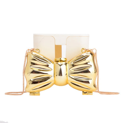 Women's Pearl Flower Bow Acrylic Mini Handbag - Detail View 5