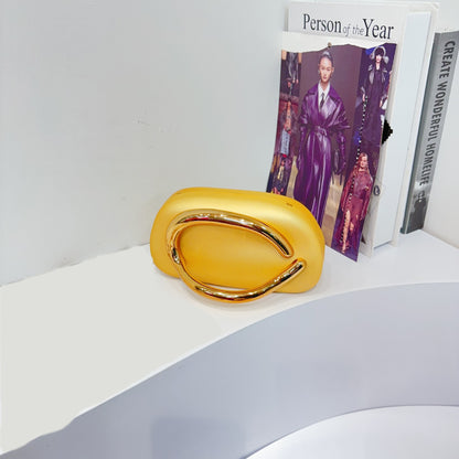 Women's Round Acrylic Evening Clutch Bag - Detail View 7