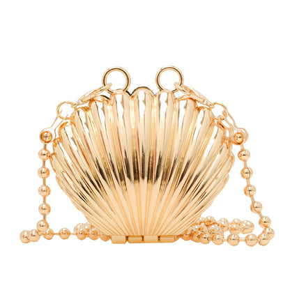 Women's Heart-Shaped Metal Mini Crossbody Bag - Detail View 4