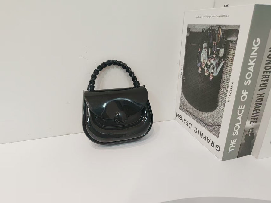 Women's Candy Color Jelly Mini Square Bag - Detail View 5