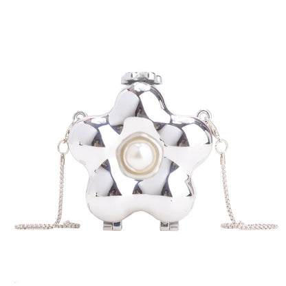 Women's Pearl Flower Bow Acrylic Mini Handbag - Detail View 4