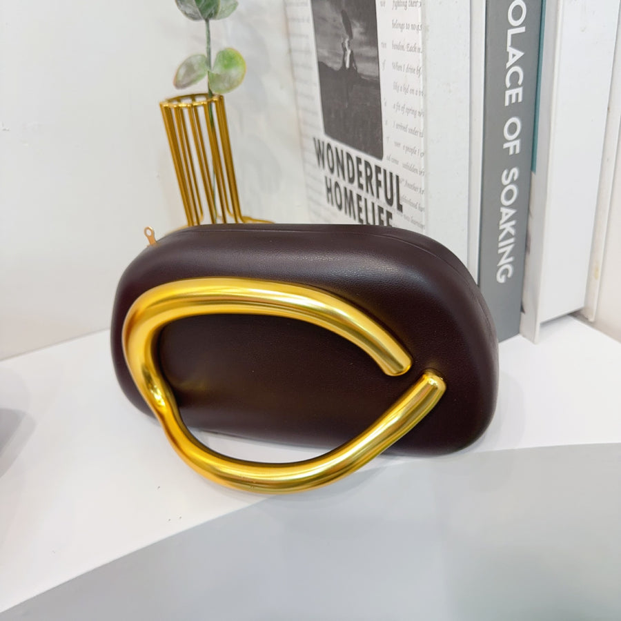 Women's Round Acrylic Evening Clutch Bag - Detail View 30