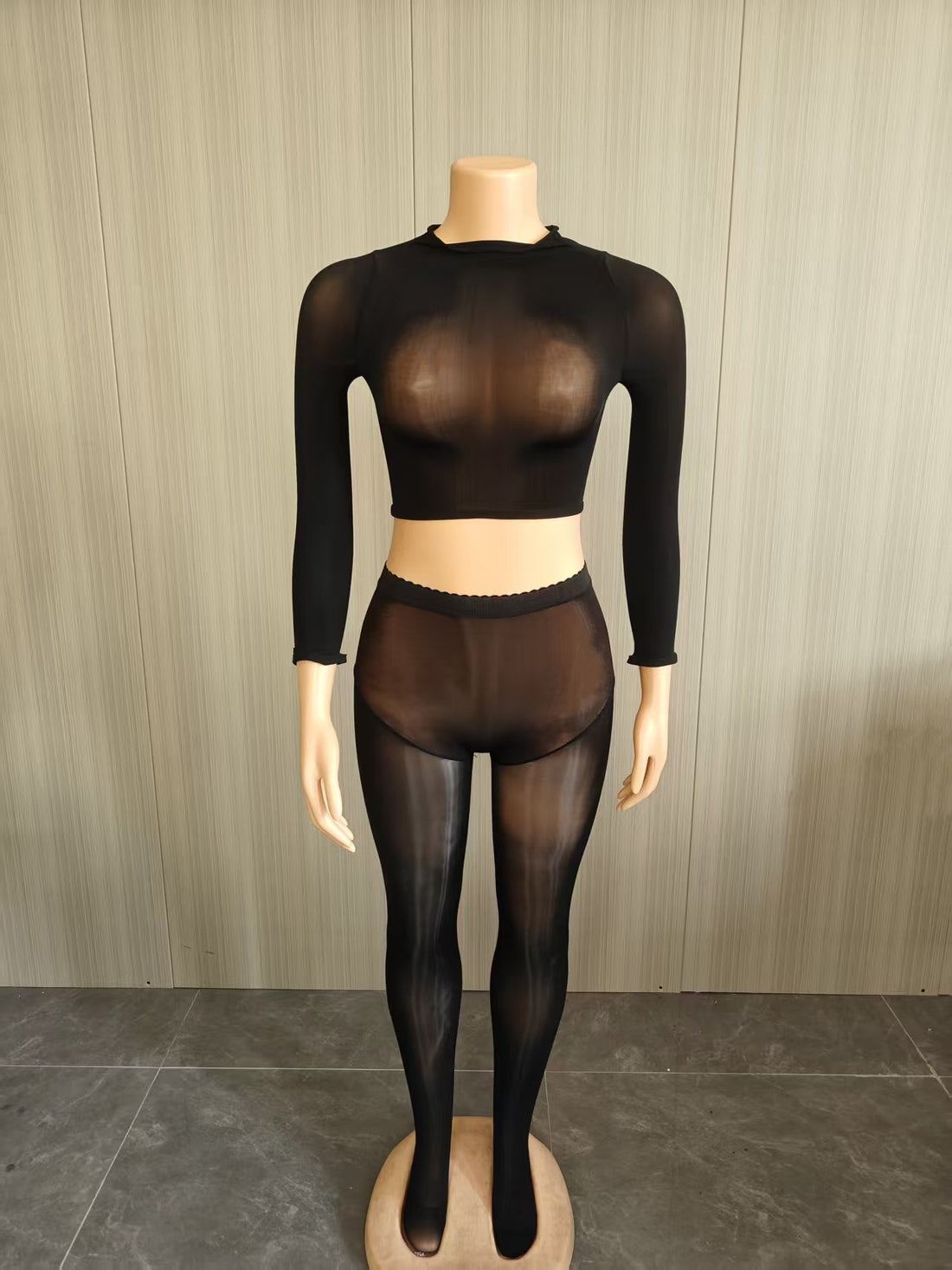Joskaa Long Sleeve Crop Two Piece Set - two piece set image 2