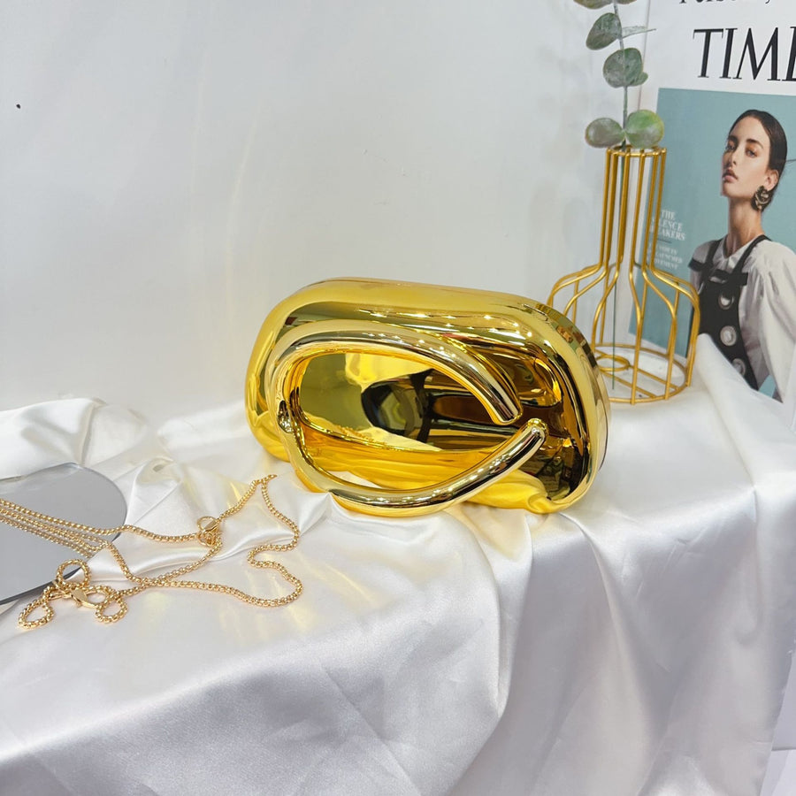 Women's Round Acrylic Evening Clutch Bag - Detail View 13