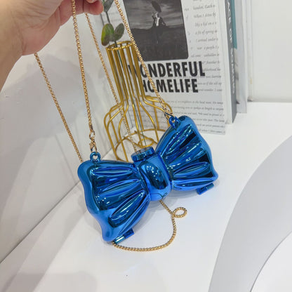 Women's Pearl Flower Bow Acrylic Mini Handbag - Detail View 9