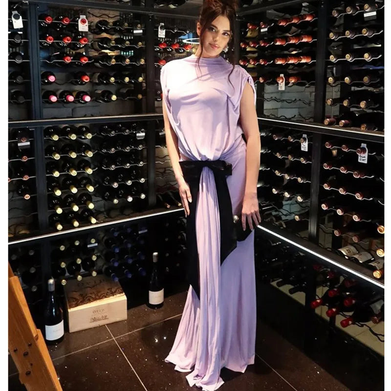 Women's Backless Cutout Sleeveless Maxi Dress