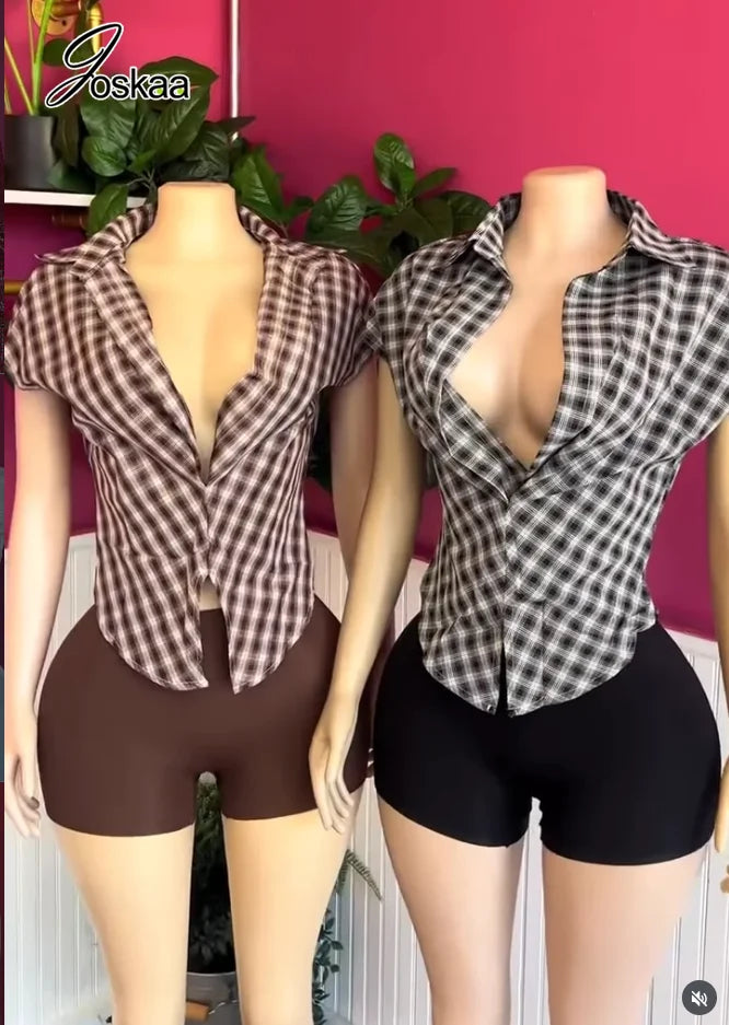 Women's High Waist Two Piece Set - Back View