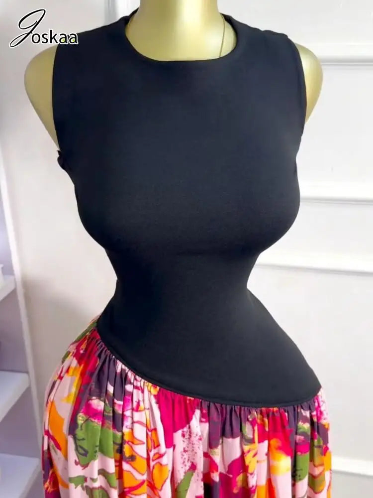 Wholesale Women's Sleeveless Bodycon Maxi Dress As Photo – Back View