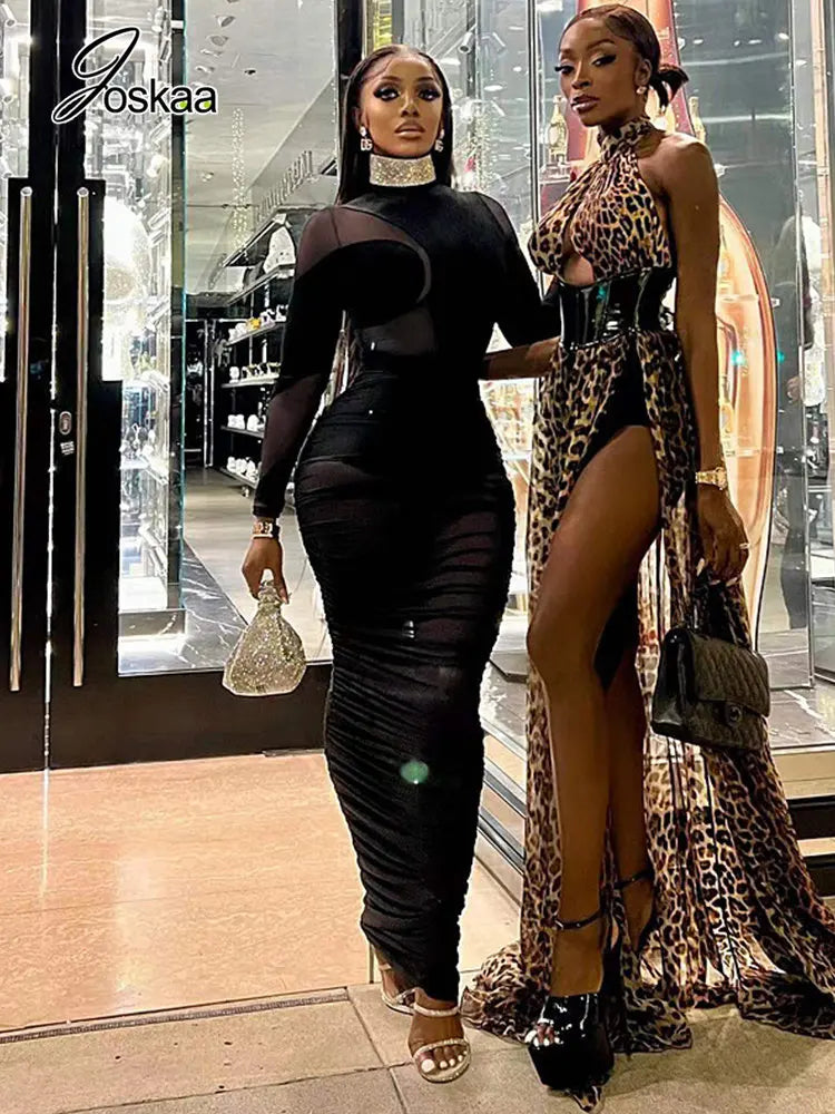 Women's Mesh Velvet Long Sleeve Two Piece Set 193 – Detail View