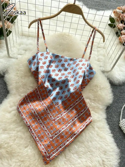 Wholesale Women's Backless Irregular Print Dress – Model Wearing Style